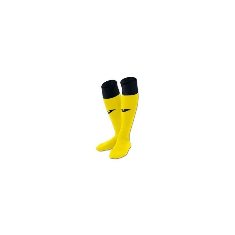Chaussettes de futsal et football Calcio 24 jaunes et noires Joma