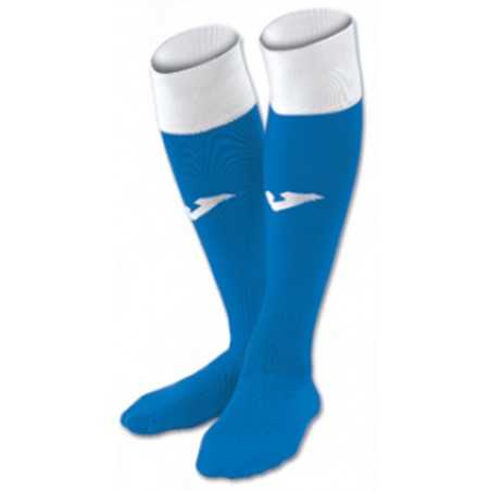 Chaussettes de futsal et football Calcio 24 bleues et blanches Joma