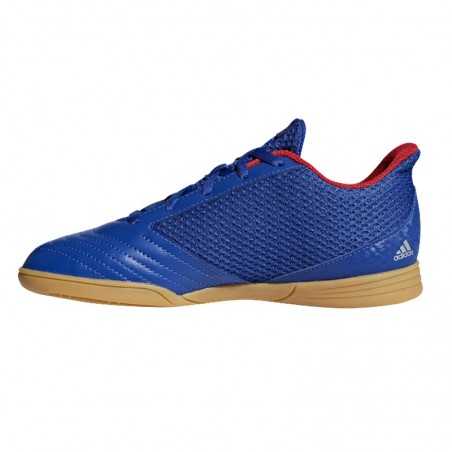 Chaussures de futsal Adidas Predator 19.4 IN bleues pour enfant