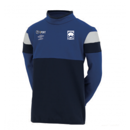 Sweat 1/2 Zip Royal officiel Umbro AS Saint Brice Courcelles
