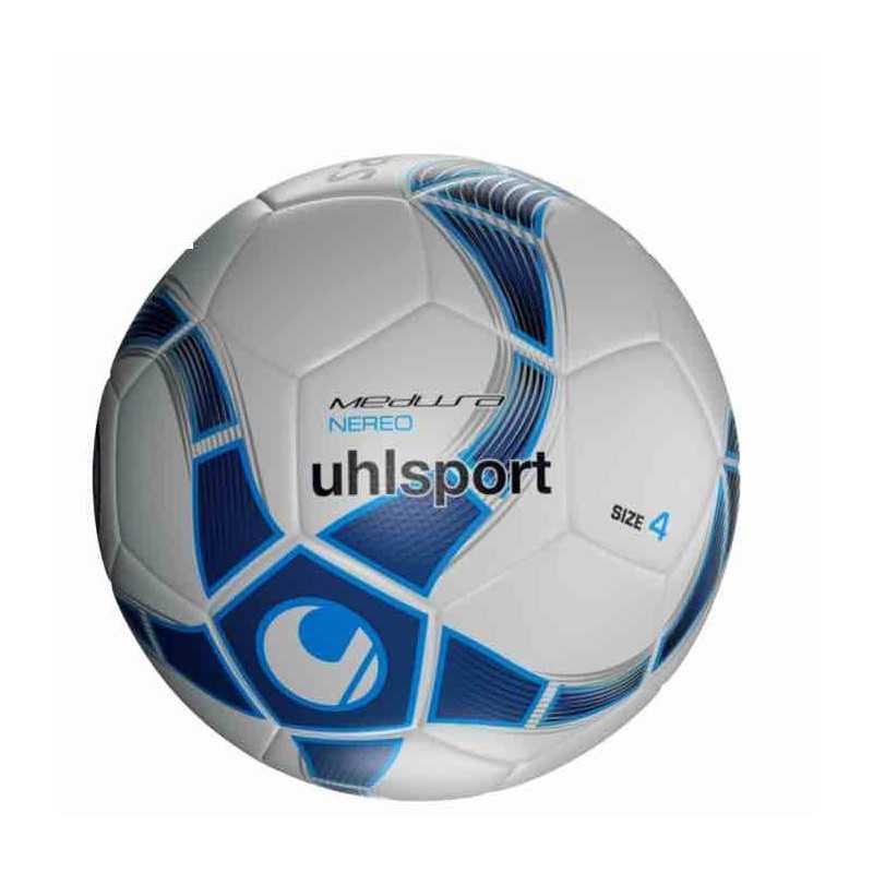 Ballon de Futsal et Foot à 5 Blanc et Bleu Medusa Nereo Uhlsport