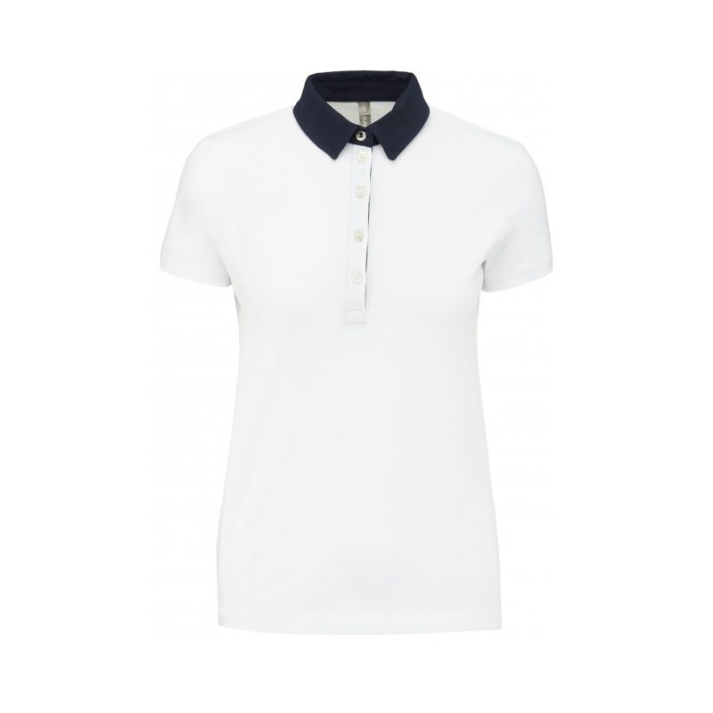 Polo Femme Jersey Bicolore personnalisable Kariban
