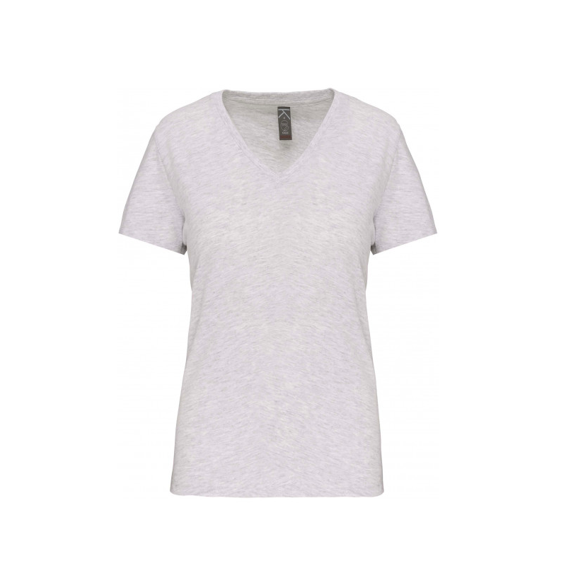 T-shirt Col V Bio Femme personnalisable Kariban