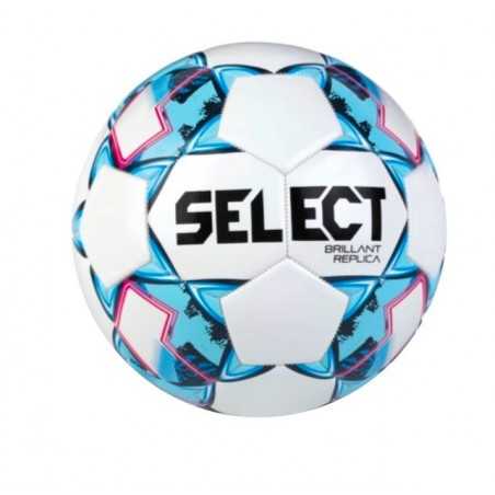 Ballon de Football Blanc et bleu Brillant Replica Select