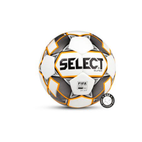 Ballon de Football Blanc et Orange Super Select