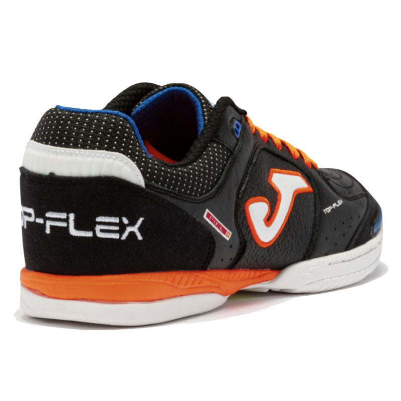 CHAUSSURES JOMA FUTSAL TOP FLEX 2201 ORANGE NOIR