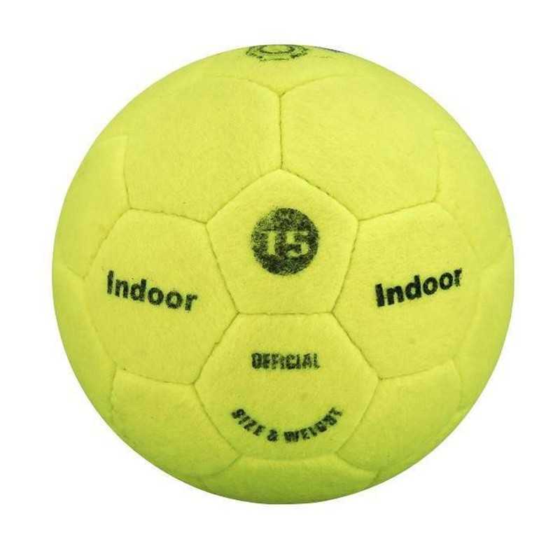 Ballon de Futsal et Foot en salle feutrine jaune Indoor pour